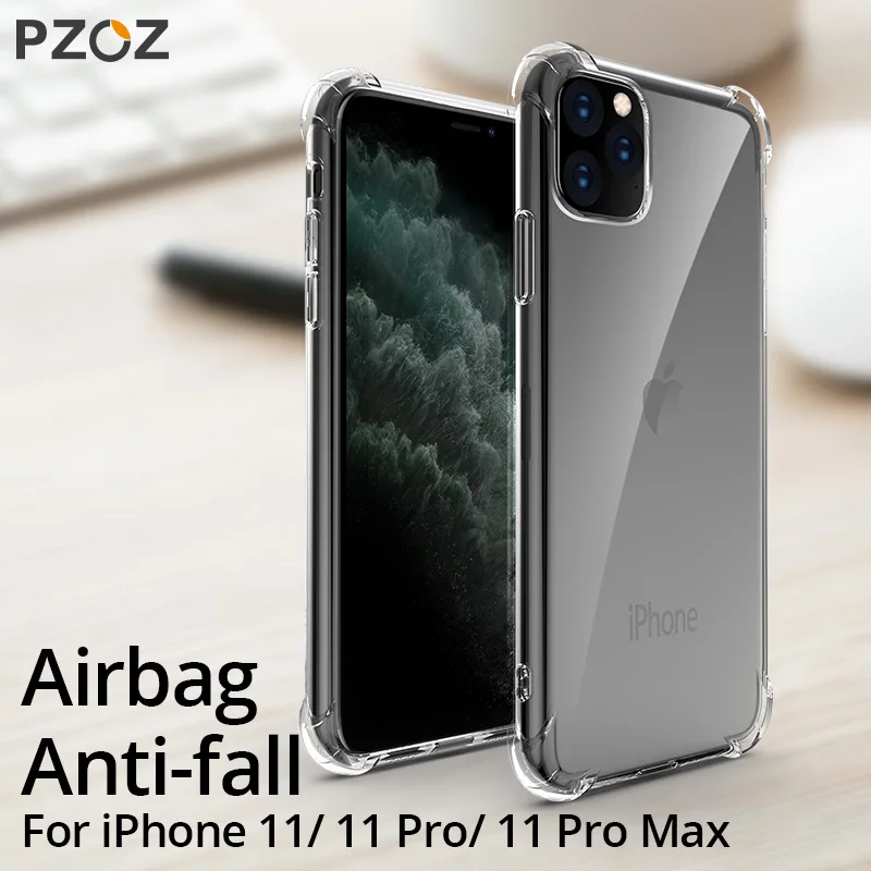 PZOZ для iphone 11 роскошный чехол мягкий силиконовый ударопрочный телефона 11pro max