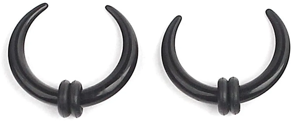 1 пара черных акриловых шариковых лент в форме C перегородка конус буйвола