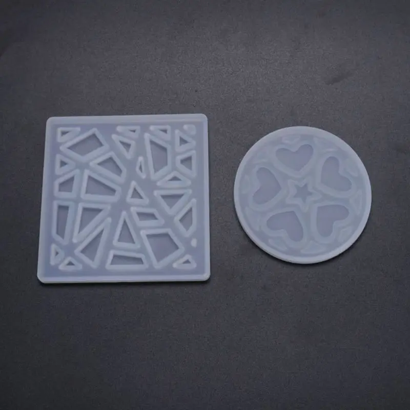 

С украшением в виде кристаллов эпоксидная смола, форма неправильные «любящее сердце» печати литейной формы поделки своими руками E15E