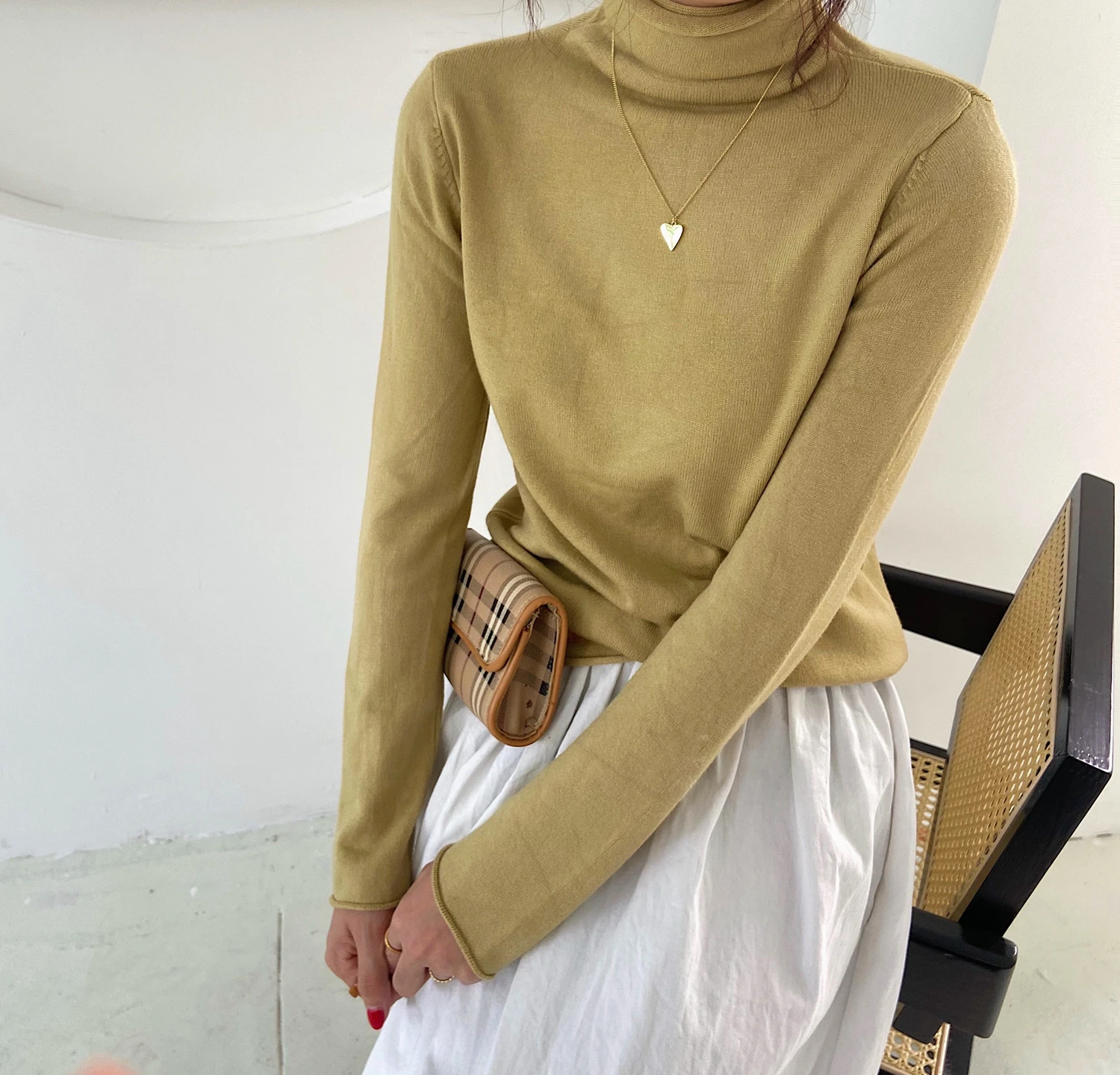 

2021 Autumn Winter Thick Sweater Women Knitted Ribbed Pullover Sweater Long Sleeve Turtleneck Slim Jumper Soft Warm Pile collar
