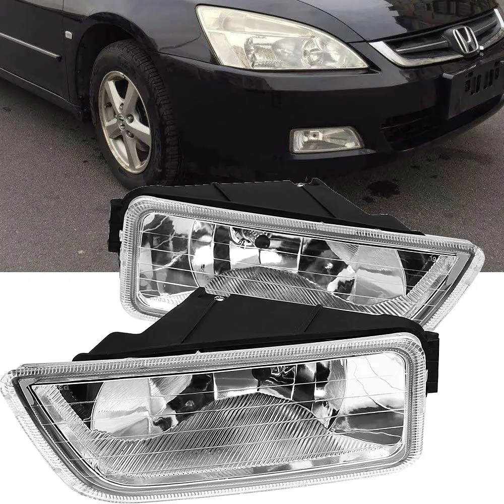 Прозрачный Бампер дальнего света Противотуманные фары LH RH для Honda Accord 2003-20074DR