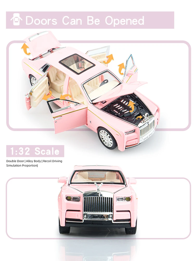 Лучшие рождественские подарки роскошный автомобиль Rolls-Royce Phantom игрушки для детей