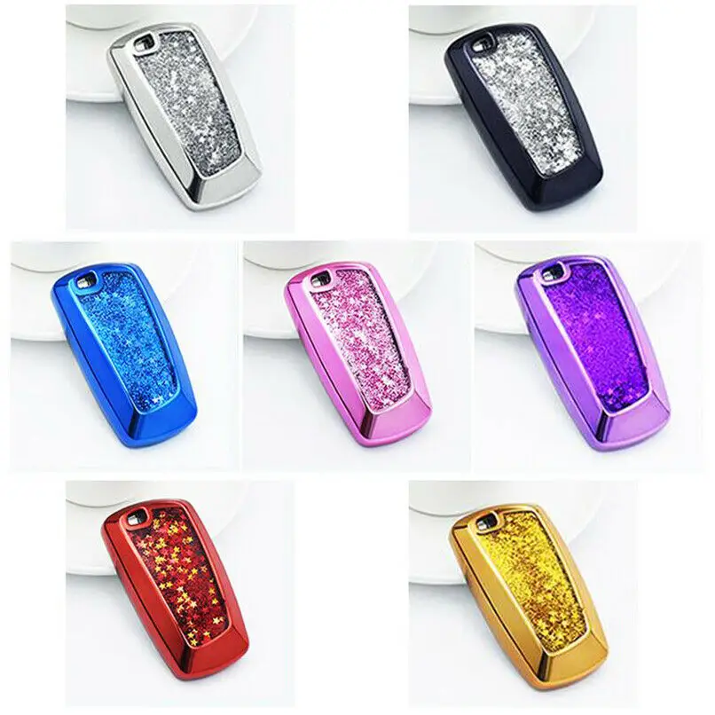 

For BMW Car Shiny TPU Key Fob Cover Case X3 X5 520 525 F30 F10 320i M3 M4 M5