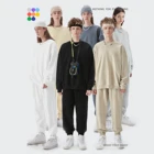 Инфляция 2022 Весна 460 г французский махровый свитер набор пара бегунов костюм 100% органический хлопок пуловер унисекс Trucksuits