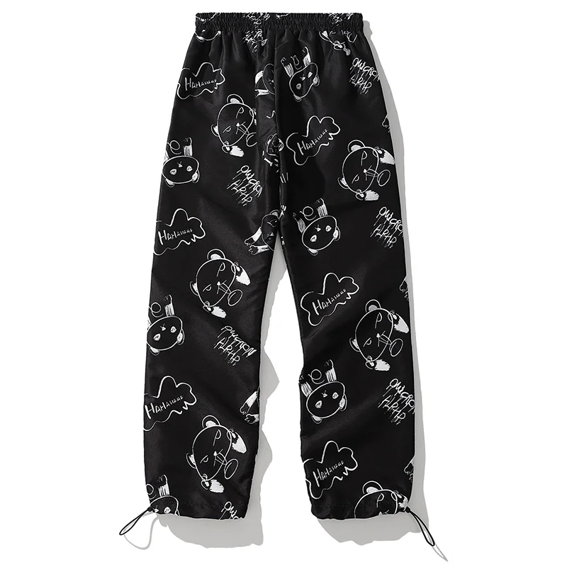 Aolamegs Hip Hop Sweatpants Men Cute Animal Printing Track Cargo Pants Autumn Fashion Casual Harajuku Jogger Trousers Streetwear | Мужская