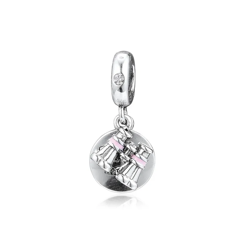 

BINOCULARS HANGING CHARM Silver Beads For Jewelry Making Fits Original Charms 925 Silver Bracelets For Woman DIY Beads