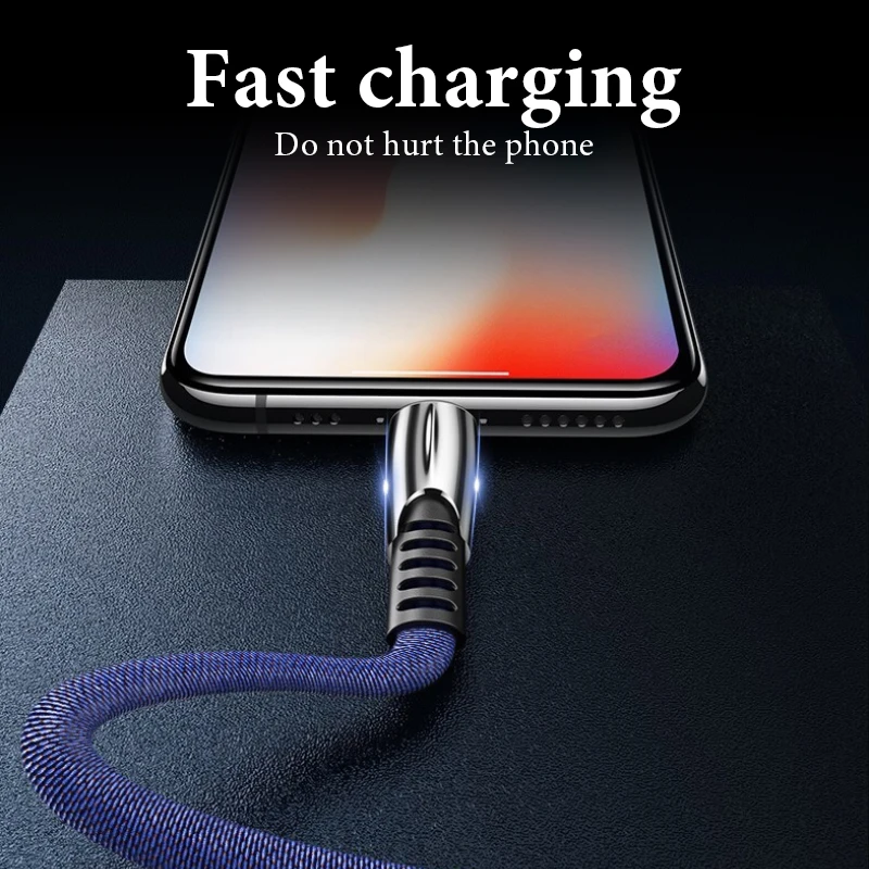 Высокоскоростной зарядный кабель 3A Micro USB для быстрой зарядки и передачи данных