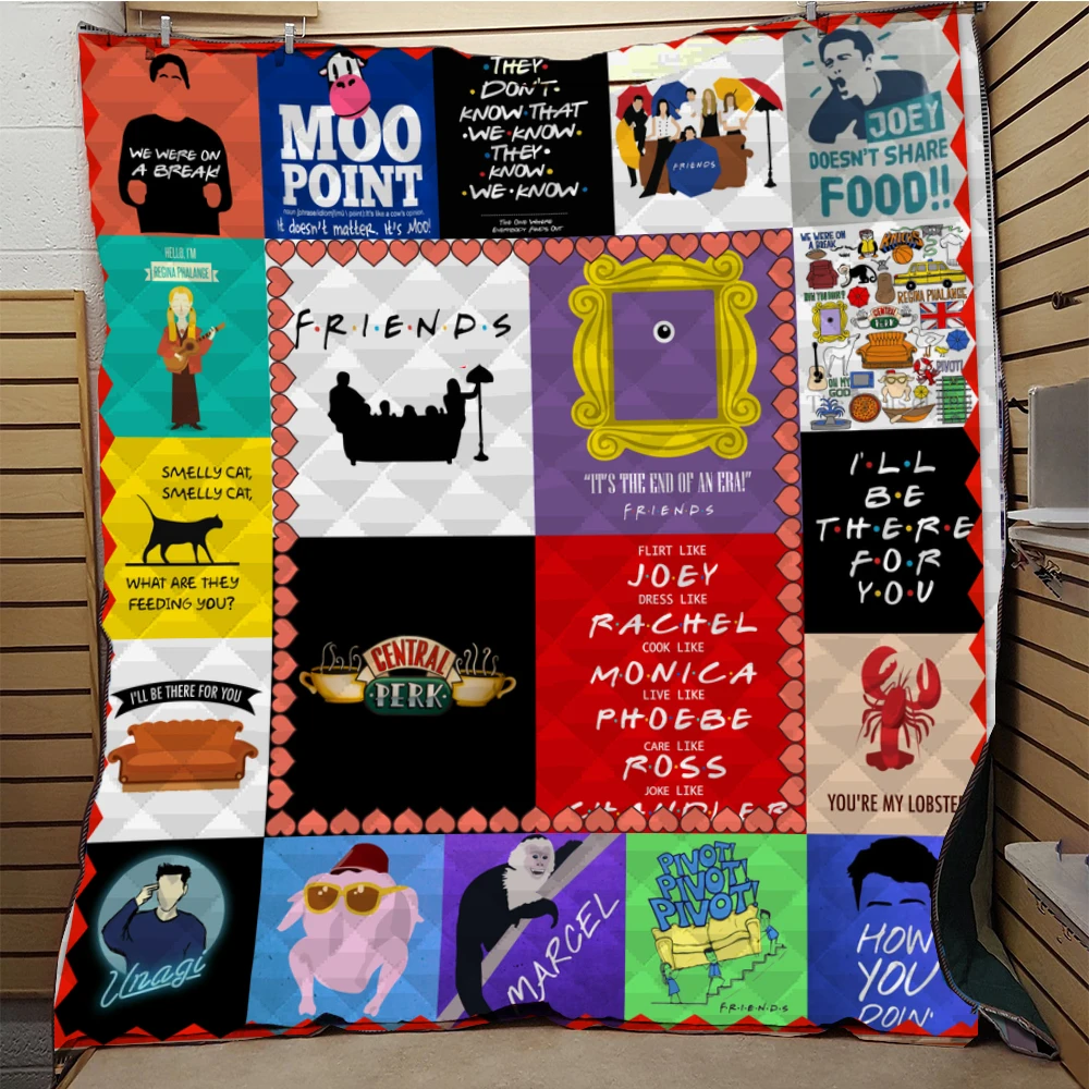 

Friends Outdoor Camping Picnic Quilt Blanket Bedding Throw Soft Warm Blanket For Bed Droppshiping