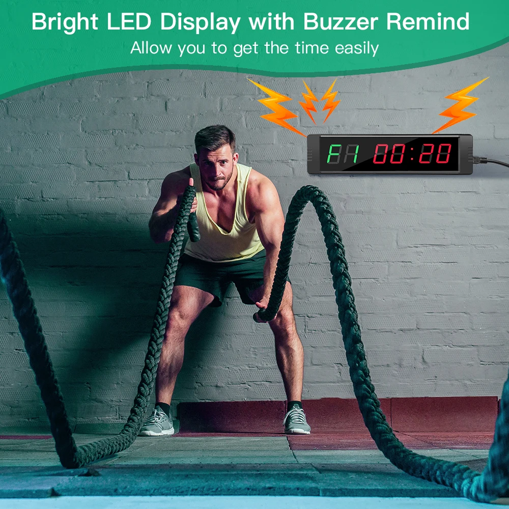 

Programable Remote control timer Interval Timer garage timer sports training clock gym timer