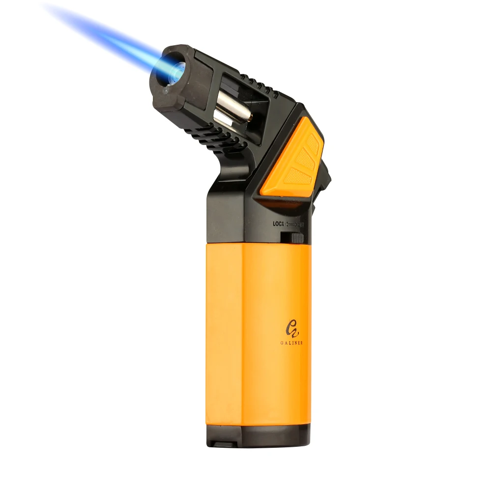 

GALINER Professional Cigar Lighter Windproof Luxury Outdoor Travel Accessories With Cigar Punch Hole Jet Lighter