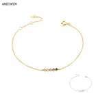 Женский браслет-цепочка из серебра 2021 пробы с цирконами