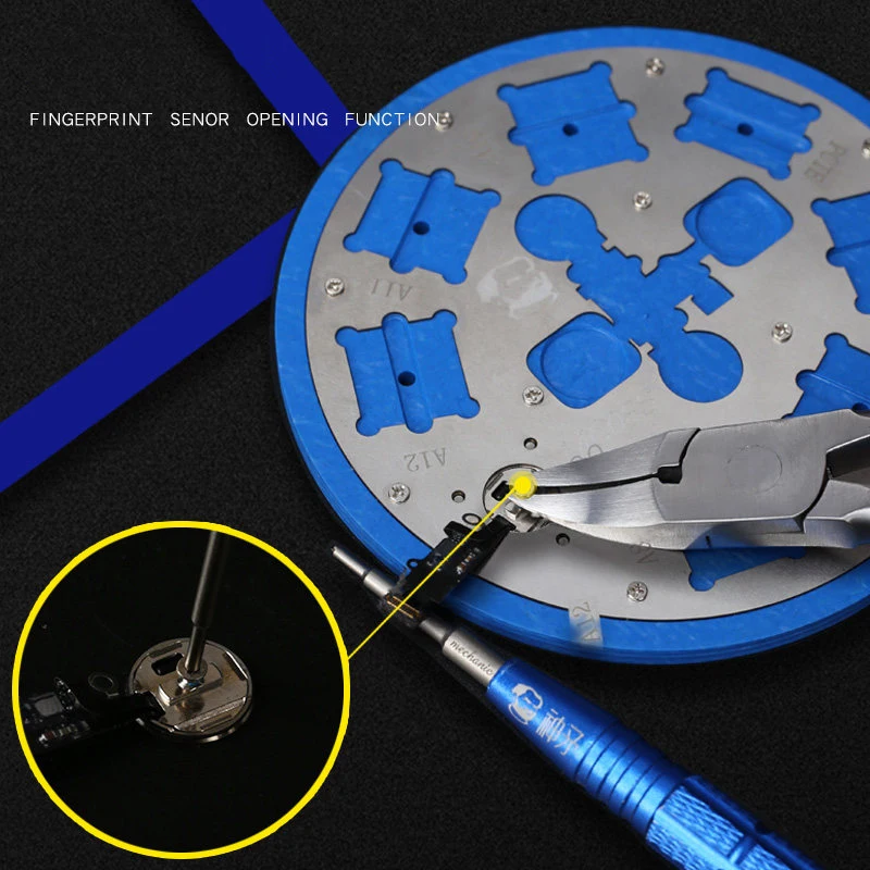 Многофункциональный микроскоп платформа для удаления клея сканер отпечатков