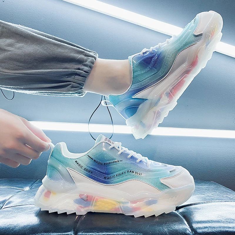 Мужские кроссовки удобная прогулочная светильник дышащая Спортивная обувь для