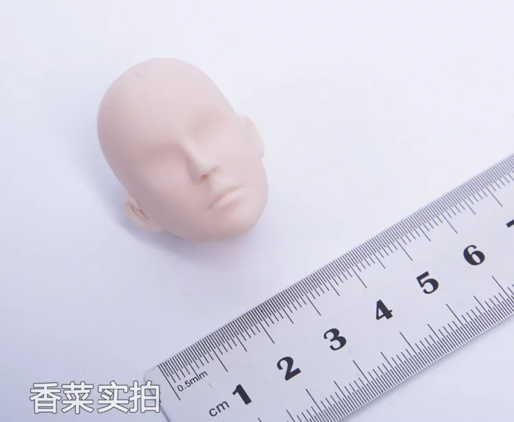 

In Stock 1/6 Scale Male Figure Accessory White mold Un-painted Practice painting with nude makeup head for 12'' Body