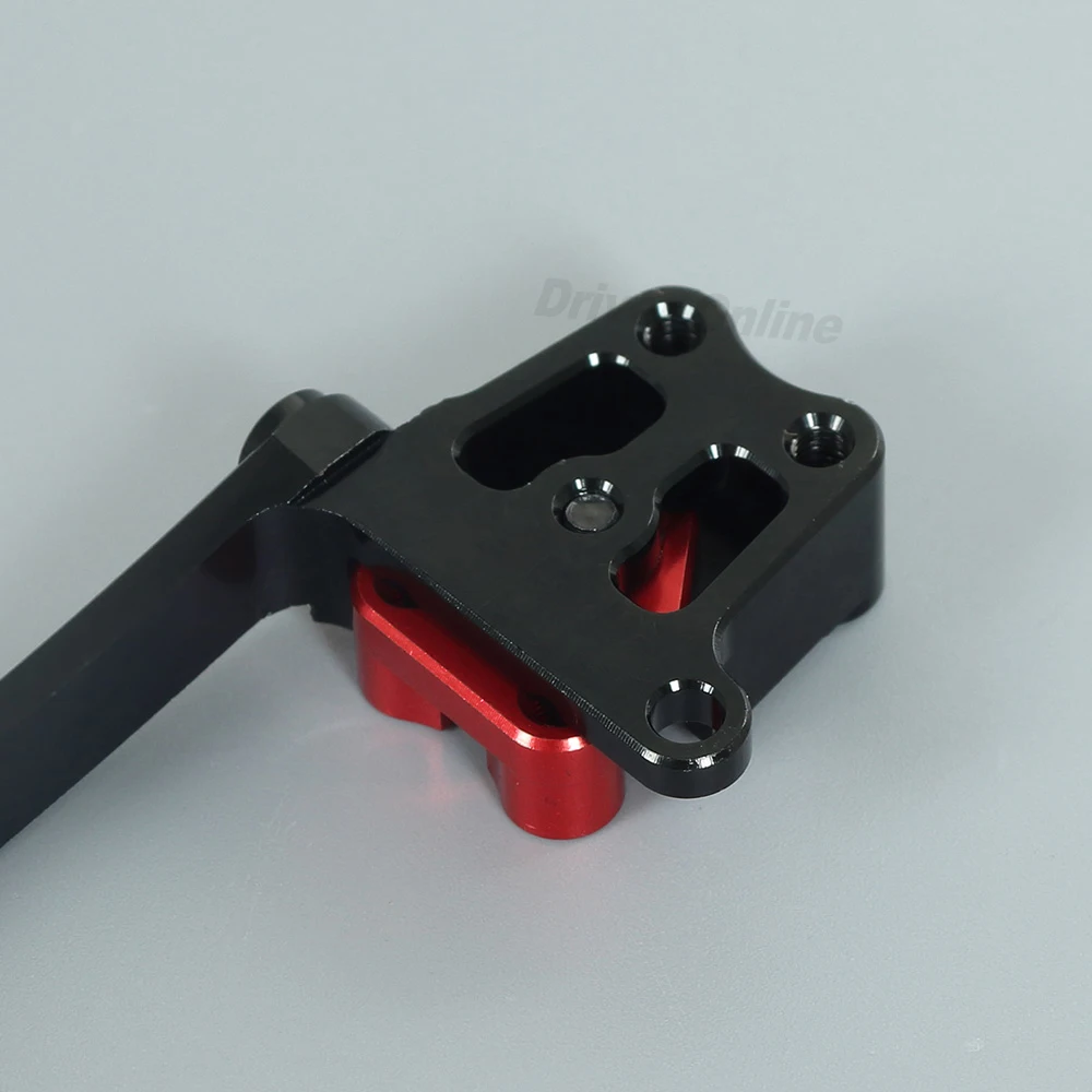 Soporte de montaje Servo de direcci&oacute;n de aleaci&oacute;n de aluminio de metal para 1/10 RC Crawler Axial SCX10 II AX90046 90046 piezas-4