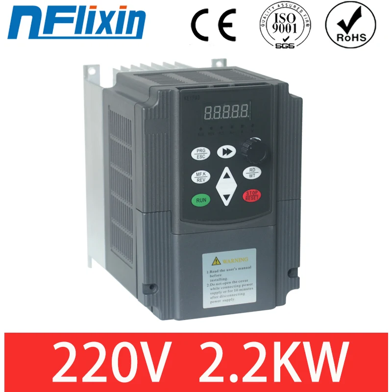 Лидер продаж! 2.2KW однофазный инвертор Выход 3-фазный частотно-регулируемым