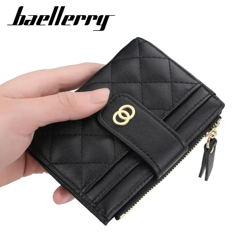 

2021 Fashion Women Wallets Small Card Holders Classic Short Top Quality Leather Female Purse Zipper Wallet For Women Carteria