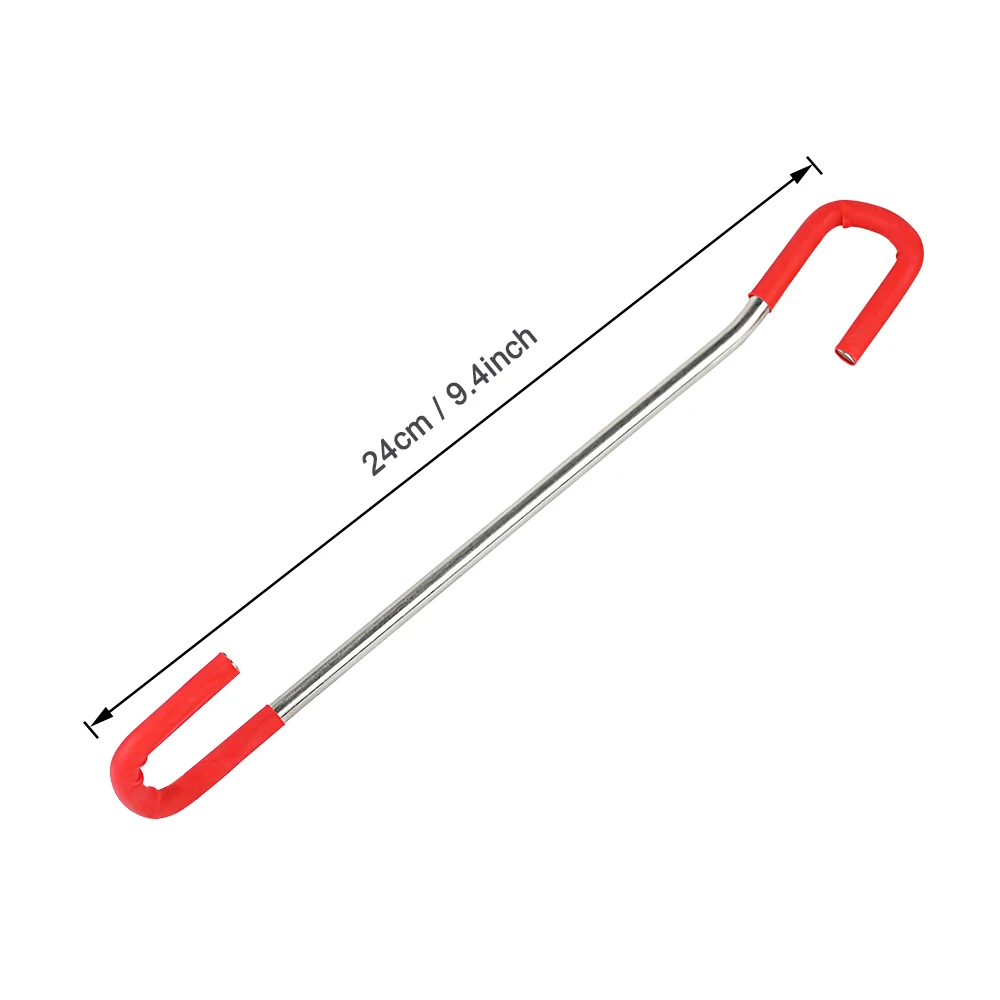 

2pc Metal Support Rod Auto Door Trunk Wrapping Cleaning Help Tool Carbon Fiber Film Install Support Frame Car Accessories