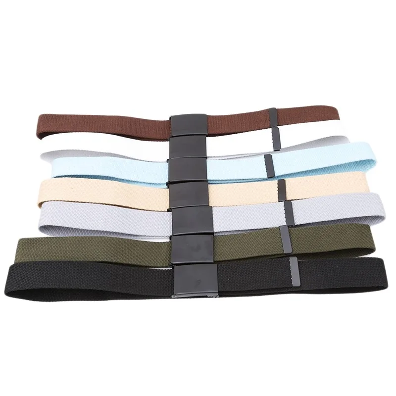 

Candy Color High Quality Canvas Belt Men/Women Jeans Waistband Adjustable Men Outdoor Travel Tactical Metal Buckle Waist Belt