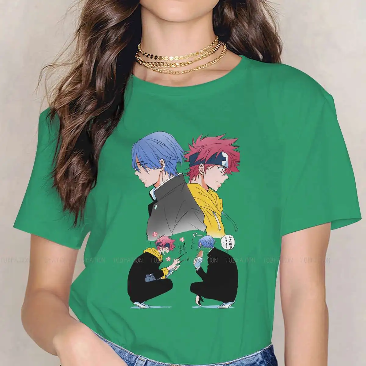 

Poster O Neck TShirt SK8 the Infinity Reki Langa Hasegawa Pure Cotton Basic T Shirt Woman Individuality Oversized Hot Sale