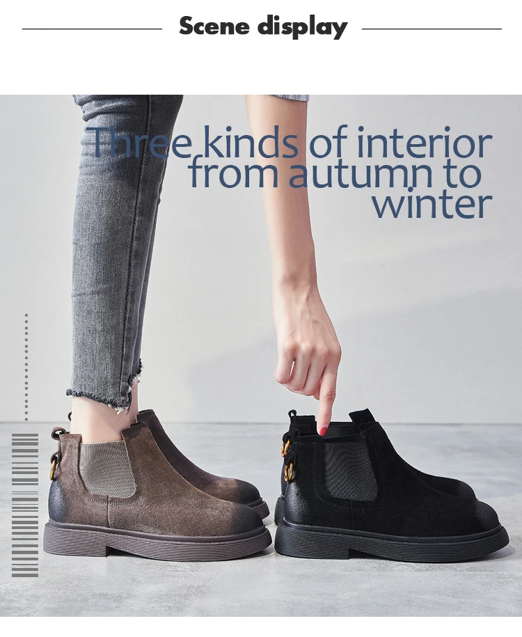 Осенняя обувь из натуральной кожи; botas mujer; женские ботинки «Челси»; botas mujer; женские ботинки; женские ботильоны с перекрестной шнуровкой