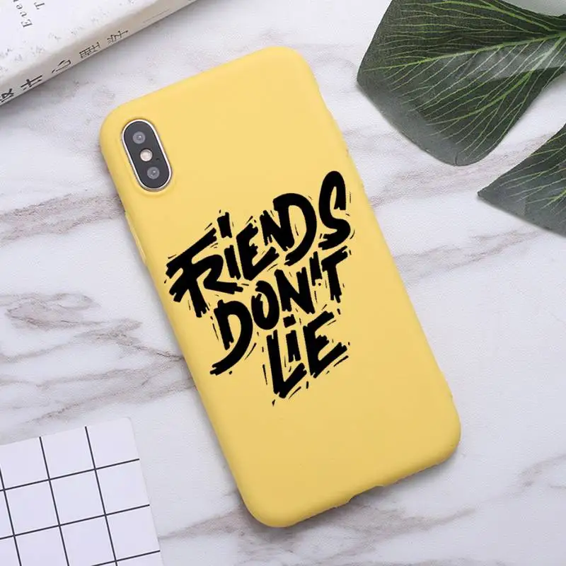

Stranger things America TV series Phone Case Candy Color for iPhone 6 7 8 11 12 s mini pro X XS XR MAX Plus