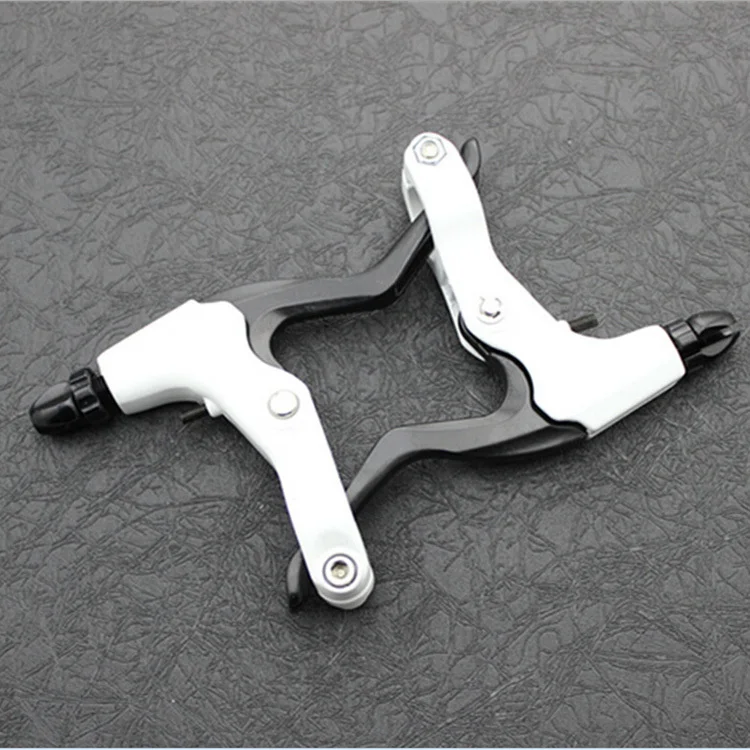 

1 Pair 22.2mm Aluminum Alloy Bike V Brake Levers Mountain Road Bike Bicycle Line Pulling Disc Brake Levers 3 Fingers Design