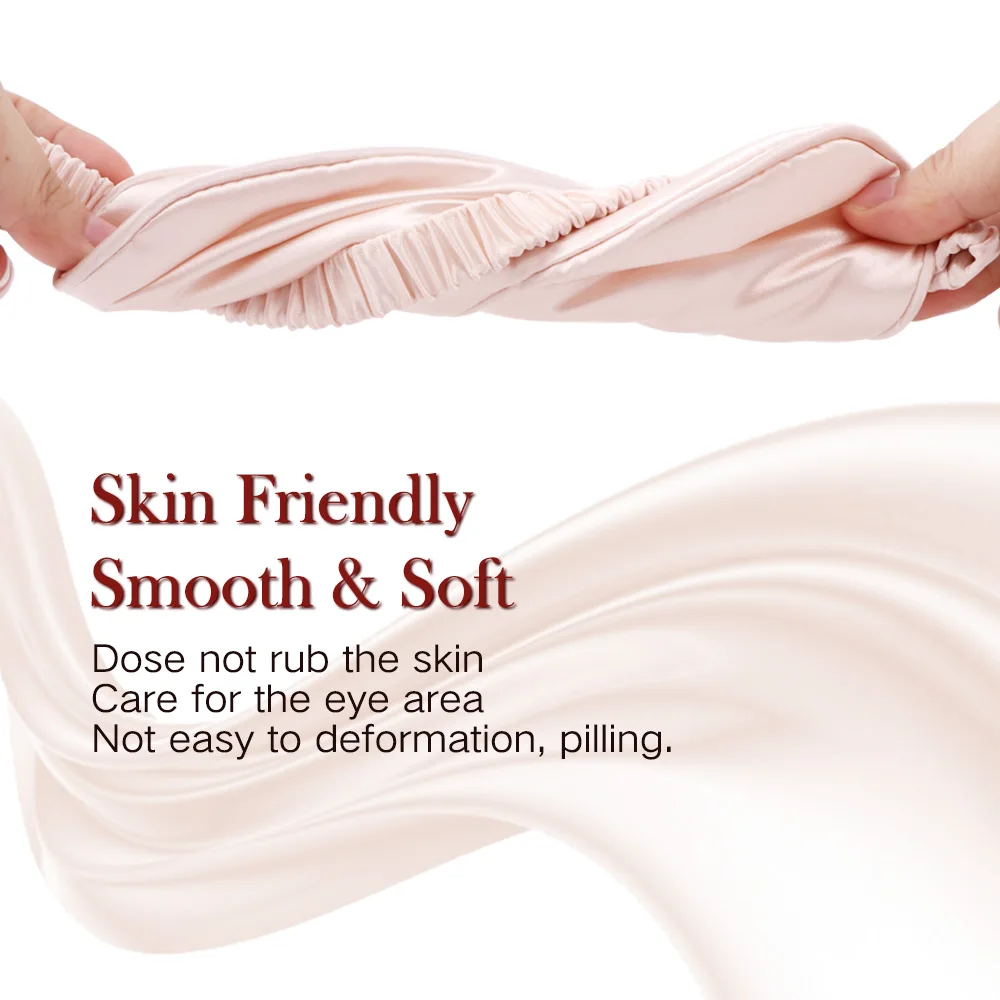 100% 3D двусторонняя шелковая маска для сна портативная мягкая тени глаз дорожная