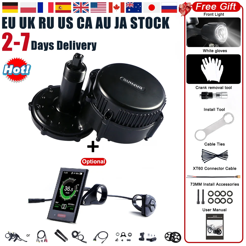Bafang 36V 350W 8Fun BBS01 BBS01B Mid приводной двигатель преобразования электрического