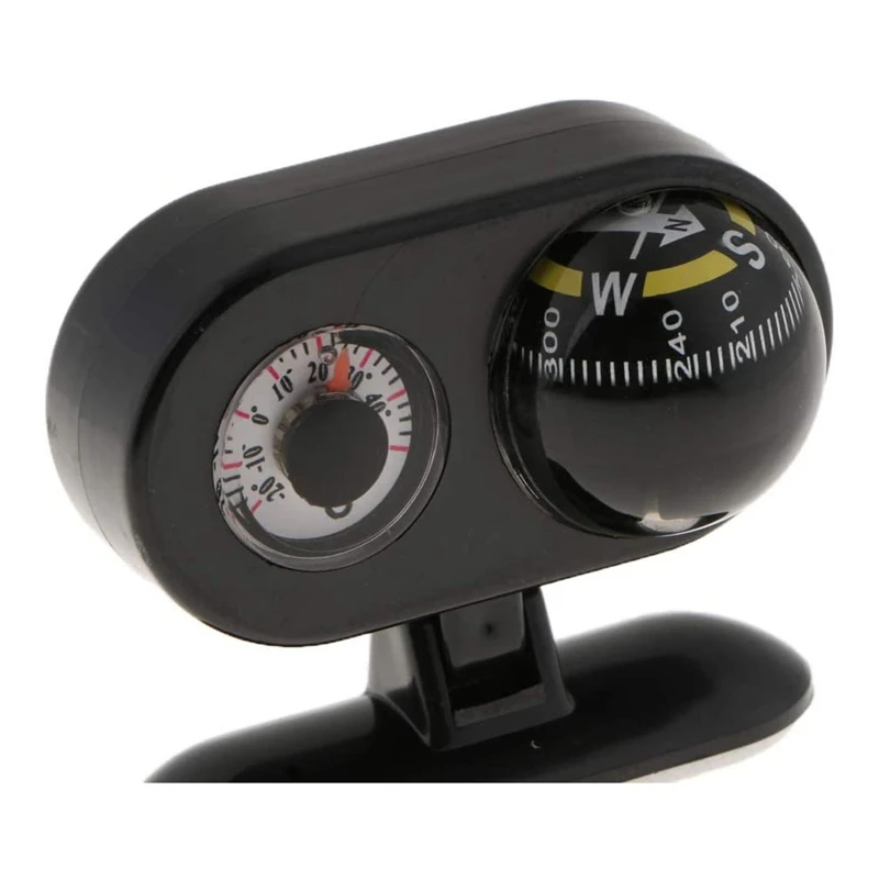 2 в 1 Автомобильный орнамент направление приборной панели компас с термометром