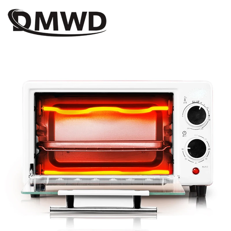 DMWD 10L мини Интеллектуальная электрическая духовка многофункциональная Автоматическая синхронизация выпечки торт хлеб, пицца, выпечка машина тостер EU US