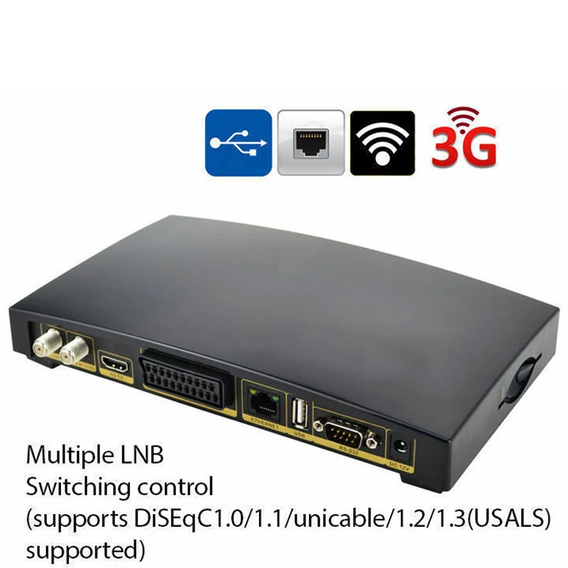 Цифровой спутниковый ресивер с поддержкой Xtream ТВ USB Wi Fi Youtube Biss для совместного