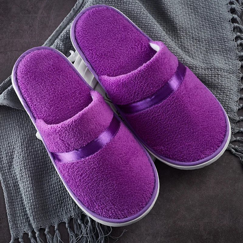 Домашние Нескользящие мягкие тапочки для мужчин и женщин утепленные толстые из