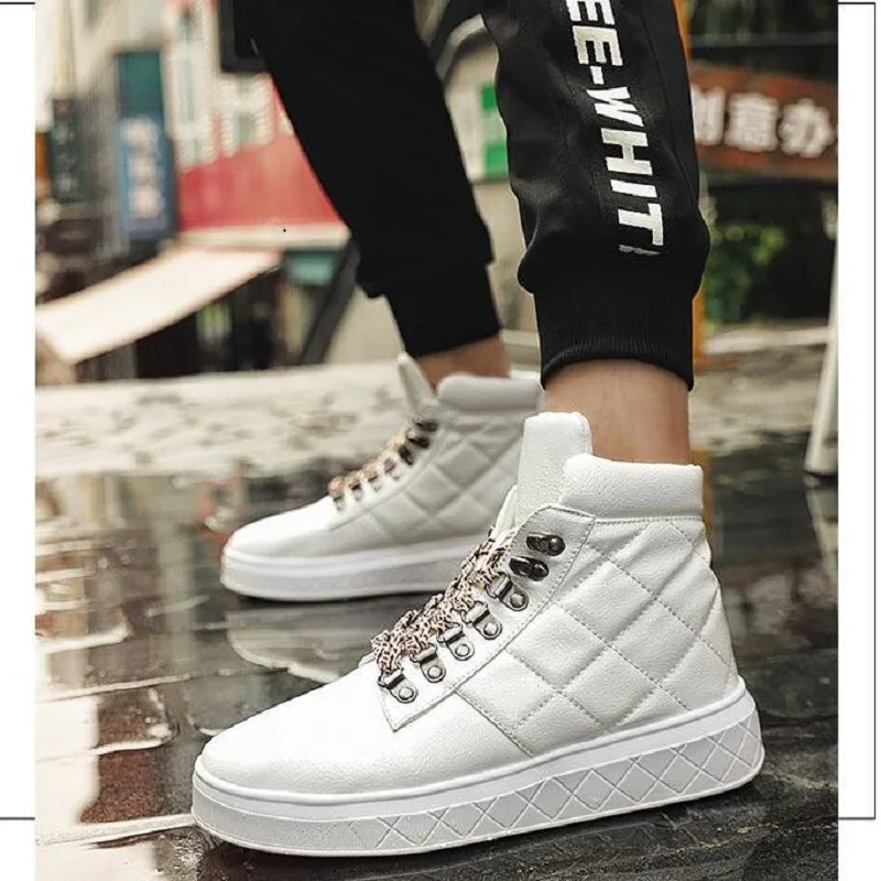 

High help increase shoes men's tide street hip hop shoes super fire Harajuku wind sponge cake casual men's shoes
