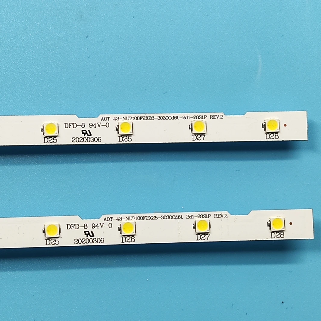 

2pcs LED backlight stripfor Sams ung UE43NU7192U UE43RU7092 UE43NU7120U UN43NU7100 UE43NU7140 UE43NU7125 UN43RU7400G BN61-15482A