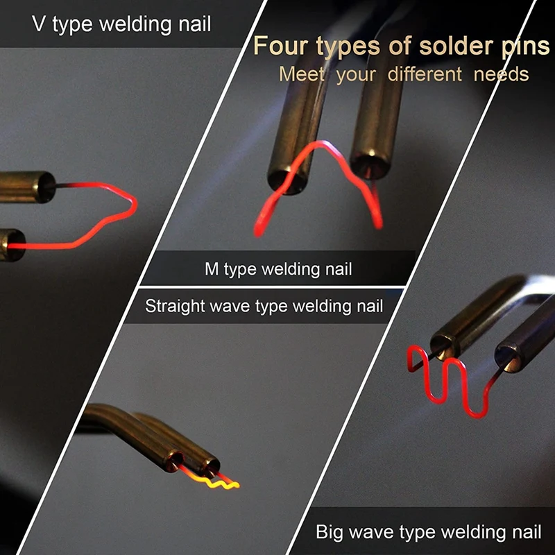 

NEW-Hot Stapler Plastic Welding Machine,Car Bumper Repair Kit Crack Repair Repair Hot Melt Welding Hand Car Tool Kit EU Plug