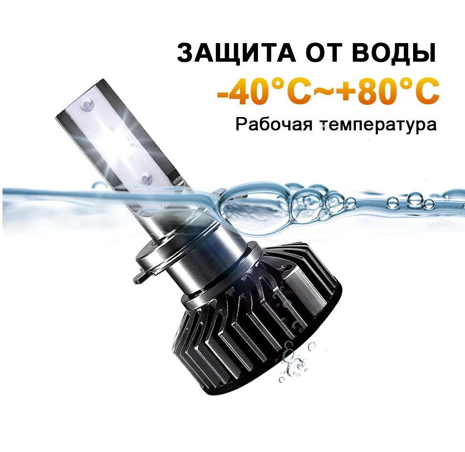 Без темных пятен супер светодиодный H7 светодиодный H11 HB3 9005 HB4 9006 CSP ChipCar светодиодный лампы для передних фар 12000LM 6500 к Мини авто противотуманная фара 12V 24V