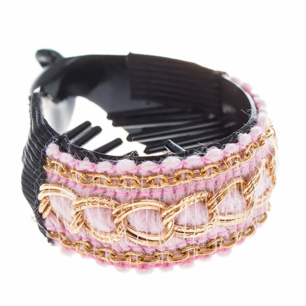 Новинка женская заколка для волос с золотой цепочкой резинки держатель конского