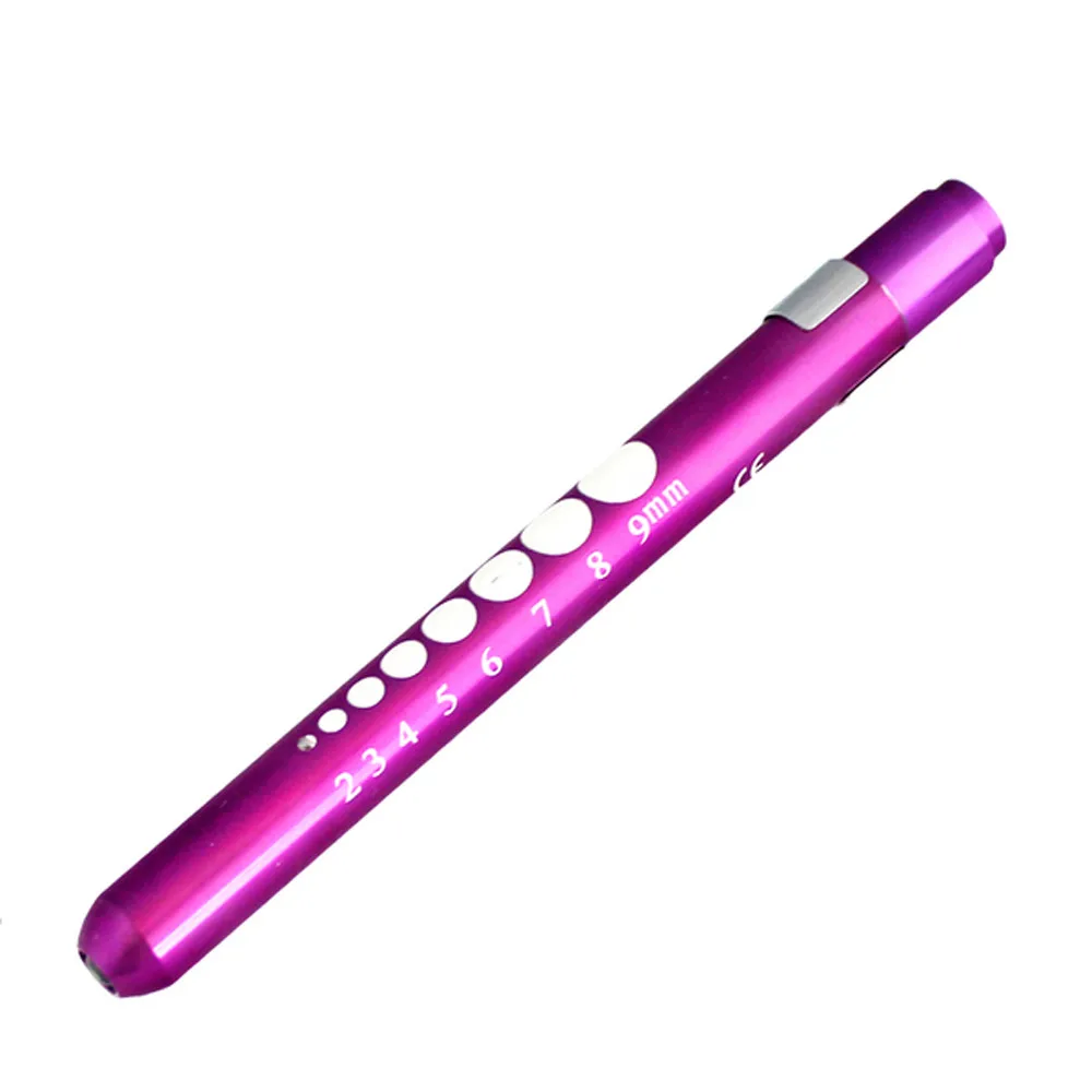 Portable LED Flashlight Work Light Medical First Aid Pen Torch Lamp With Pupil Gauge Measurements Doctor Diagnosis #YL5 | Спорт и