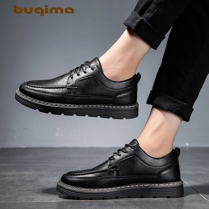Buqima/Новинка модная мужская обувь для отдыха Мужская Спортивная черного цвета