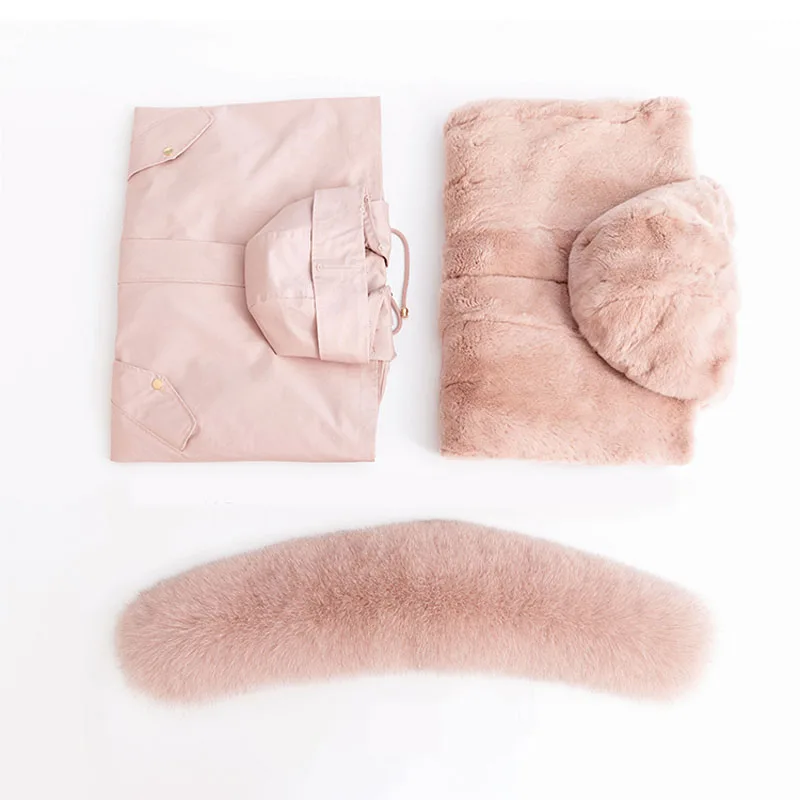 

long coat winter jacket women parka real fur clothing Fashion shell hooded with natural real fox fur collar thick warm parka