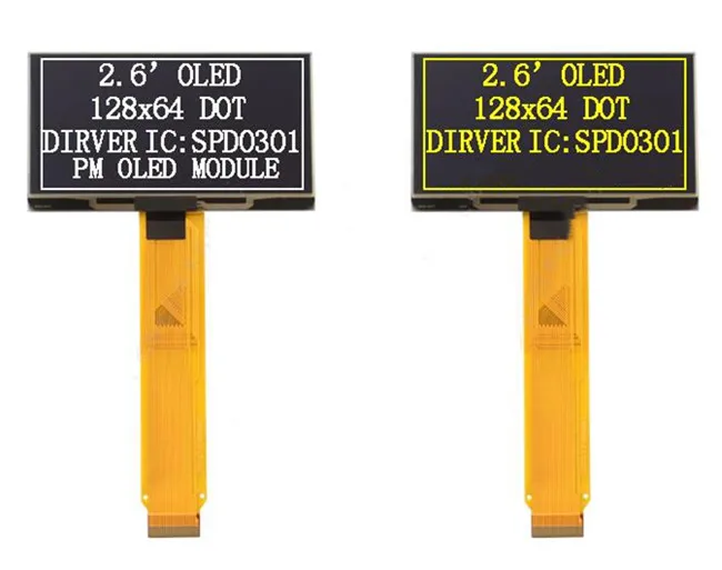 Maithoga 2 6 дюймовый 22PIN белый PM OLED экран SPD0301 Привод IC 128*64 SPI/I2C/параллельный интерфейс