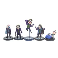 5pcs the dark knight the joker pvc action figures collectible model hot toy for child the best birthday gift with gift box