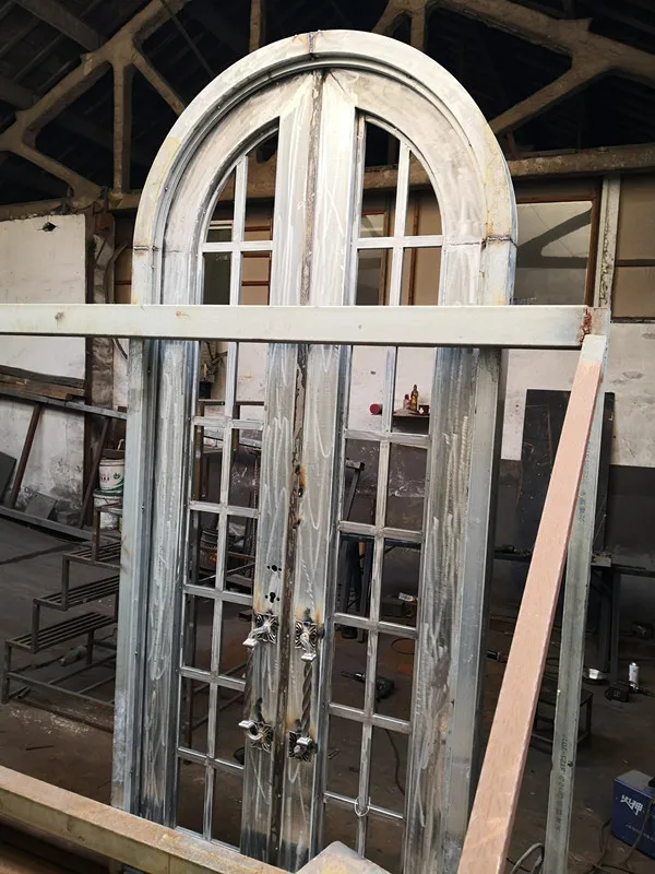 

Hench Double Entrance Front New iron grill window french door designs