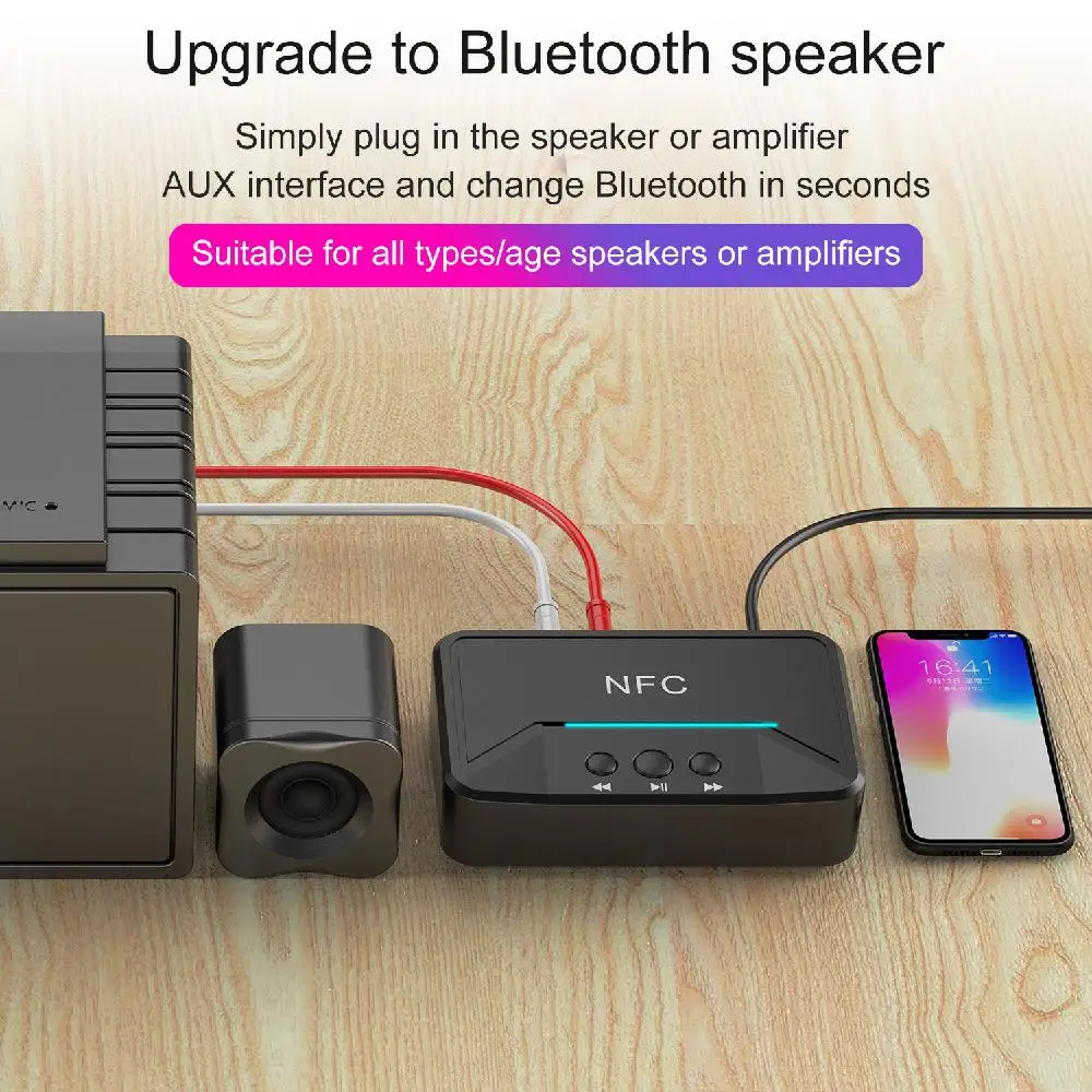Bluetooth Receiver With Dc Usb 3.5mm Aux 2 Rca Low Latency Audio Hifi Wireless Adapter For Phone/Home Music System | Электроника
