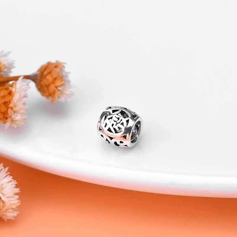 Hollow Hair Word Transfer Beads Scatter 925 Sterling Silver Thai Accessories Jewelry DIY Bracelet | Украшения и аксессуары