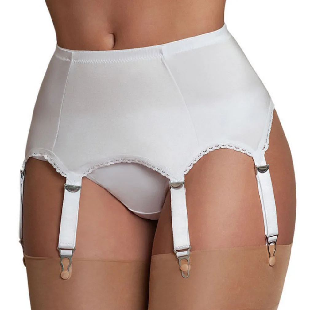 2019 новая пикантная винтажная cintura alta liguero malla 6 correas Cinturon para Tanga medias de talla grande S
