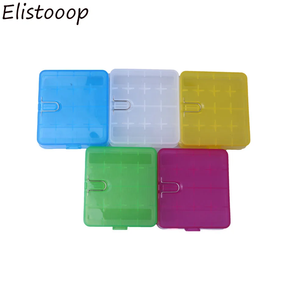 Коробка для хранения аккумуляторов Elistooop прозрачная коробка 4x18650 |
