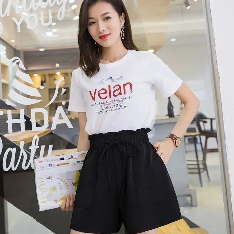 

2021 summer new fashionable High Waist Wide Leg casual pants for female students
