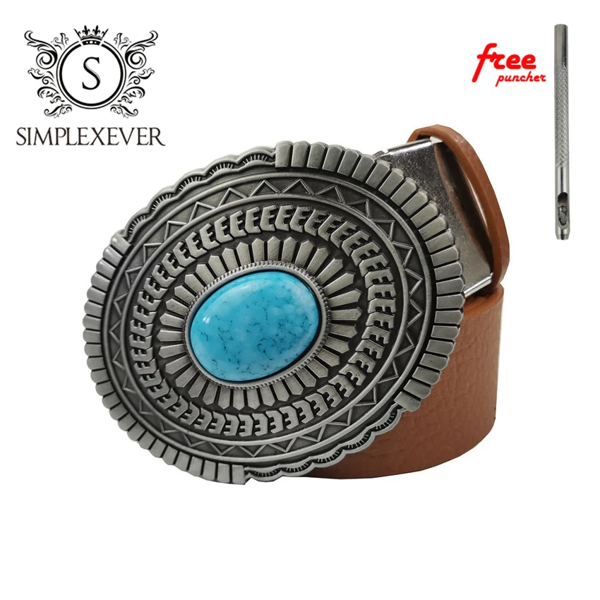 

Luxury Belts for Men Women Fashion Shiny Diamond Metal Belt Buckle with Leather Belt As Business Gifts